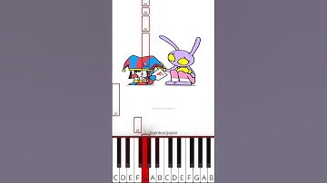 Little Pomni😭x Jax😎 | The Amazing Digital Circus (@pinkorojapan) - Octave Piano Tutorial
