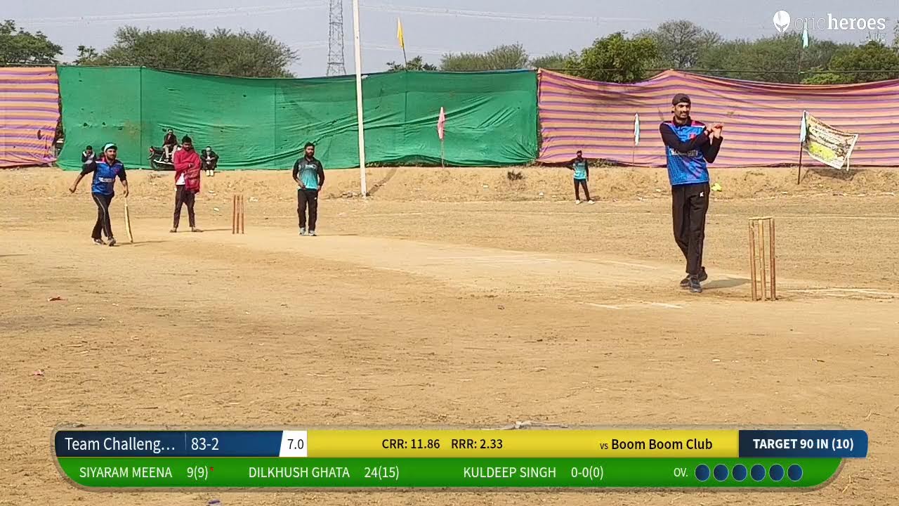 Boom Boom Club vs Team Challenger Ghata live cricket match | Lotan Cricket Tournament  live - Hemly