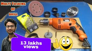 6 amazing uses of drill machine .... Drill machine life hack .... Mr creative dude jugad ...