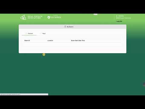 Humber Real Estate Program - How to Access Your Exam Report