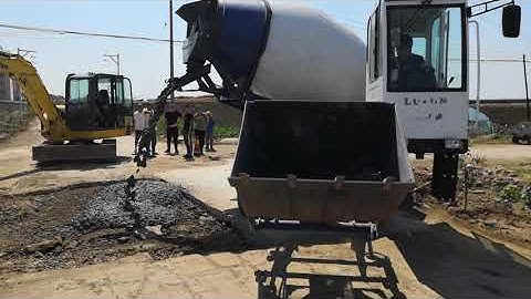 luzun self loading concrete mixer truck