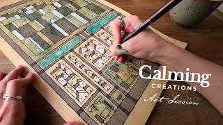 The Medieval Town • Calming Creations • Drawing Ambience