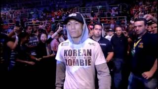"Korean Zombie" epic entrance UFC 163