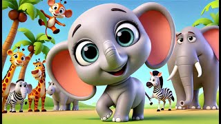 Nursery Rhymes? Peek-a-Boo Elephant ? | ? Nursery Rhymes for Toddlers | ? Little Elephant Song