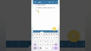 Random number generate program in python. #coding#programming #python#python3#computer#shorts#short
