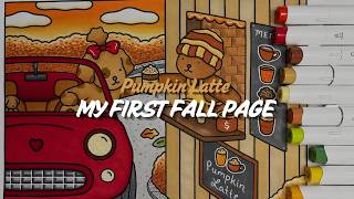Coloring My First Fall-Themed Bobbie Goods Page as a Beginner 🍂🍁