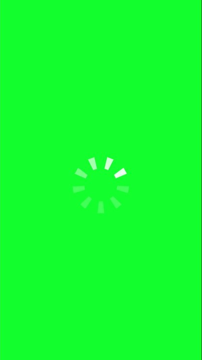 HD green screen loading effect