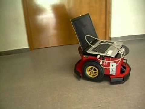 Pioneer 3 DX Wander Demo - www.Conscious-Robots.com