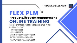 Flex PLM Online training and Corporate training with comprehensive guidelines