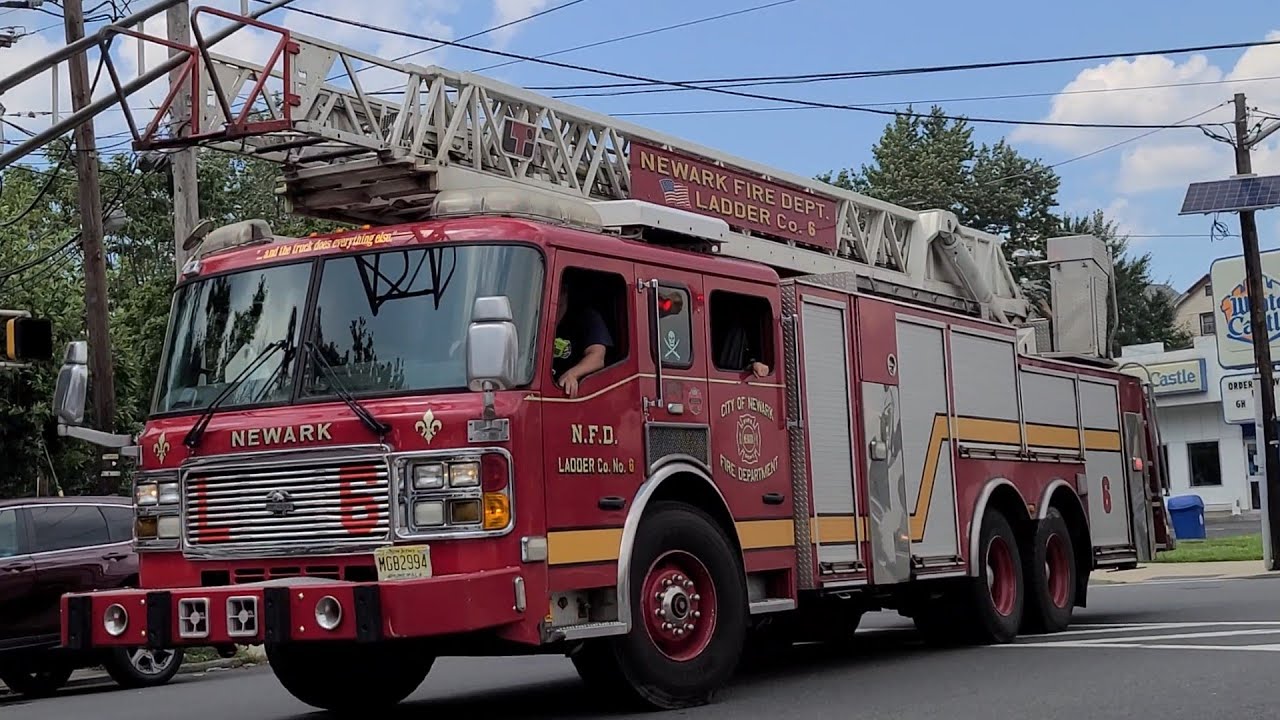 Newark Nj Fire Department Engine 13 / Ladder 6 Responding 81220 YouTube