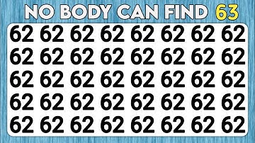 Test your eyes - Number and Letter Oddity Edition | Observation Skills Check 