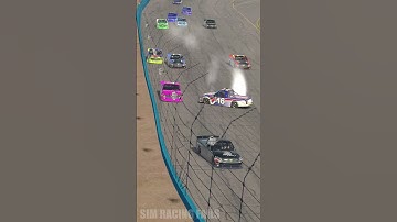 iRacing NASCAR Chevrolet Silverado Oval Wreck