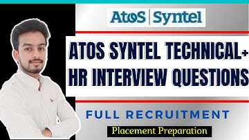 Atos Syntel Technical | Hr Interview Questions | Recruitment Process | How to Prepare | Syllabus
