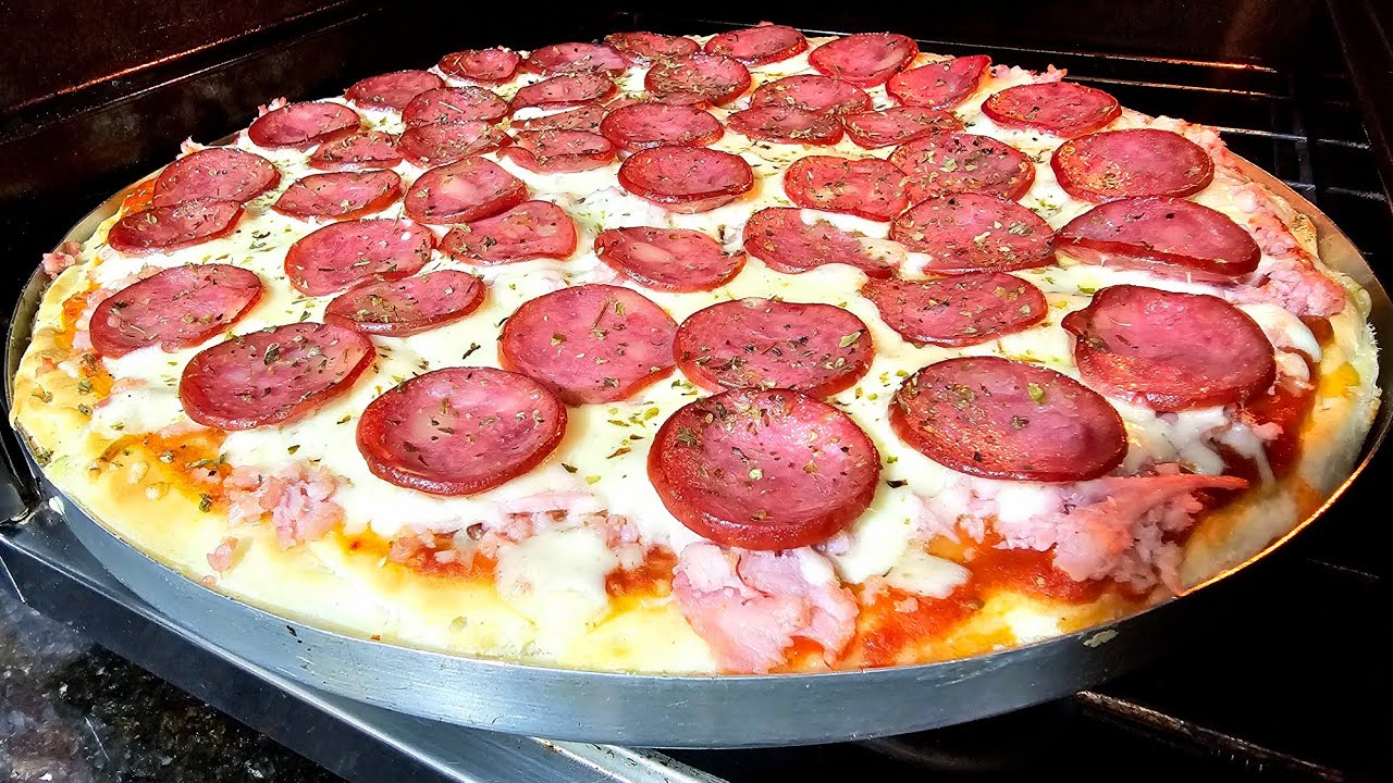 NÃO COMPRE PIZZA FAÇA VOCÊ MESMO | FÁCIL | UMA DELICIA