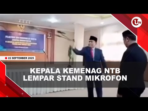 LEMPAR STAND MIKROFON, KEPALA KEMENAG NTB NGAKU BERCANDA | U-NEWS