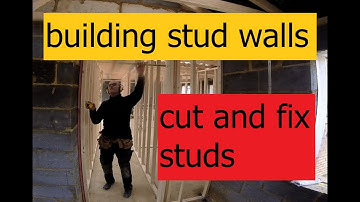 How to build timber stud walls.