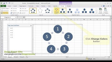 MS Excel 2010 / How to change color scheme of SmartArt diagram