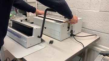 Used Renz DTP340 Punch & WBS340 Closer Demo Using 2:1 Wire Punch Tool