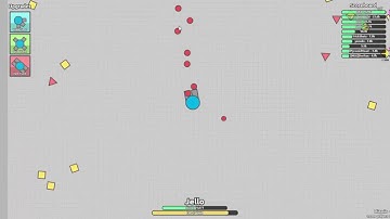 Diep.io Gameplay - Getting #1 with Triplet Tank