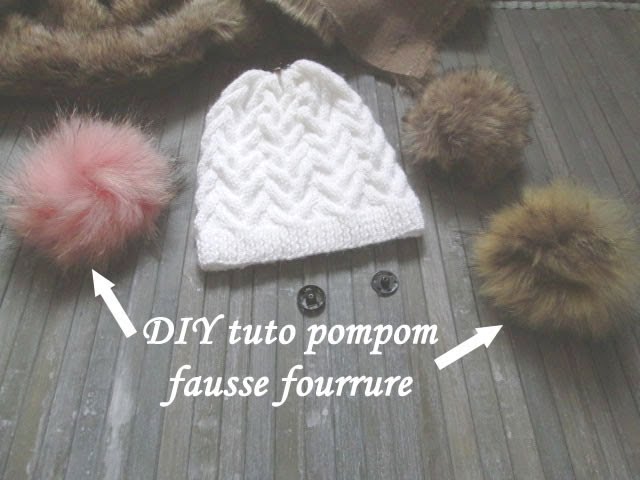 Diy Tuto Pompom Fourrure Facile Easy Fur Pompom Tutorial Tutorial De Pompom De Piel Youtube