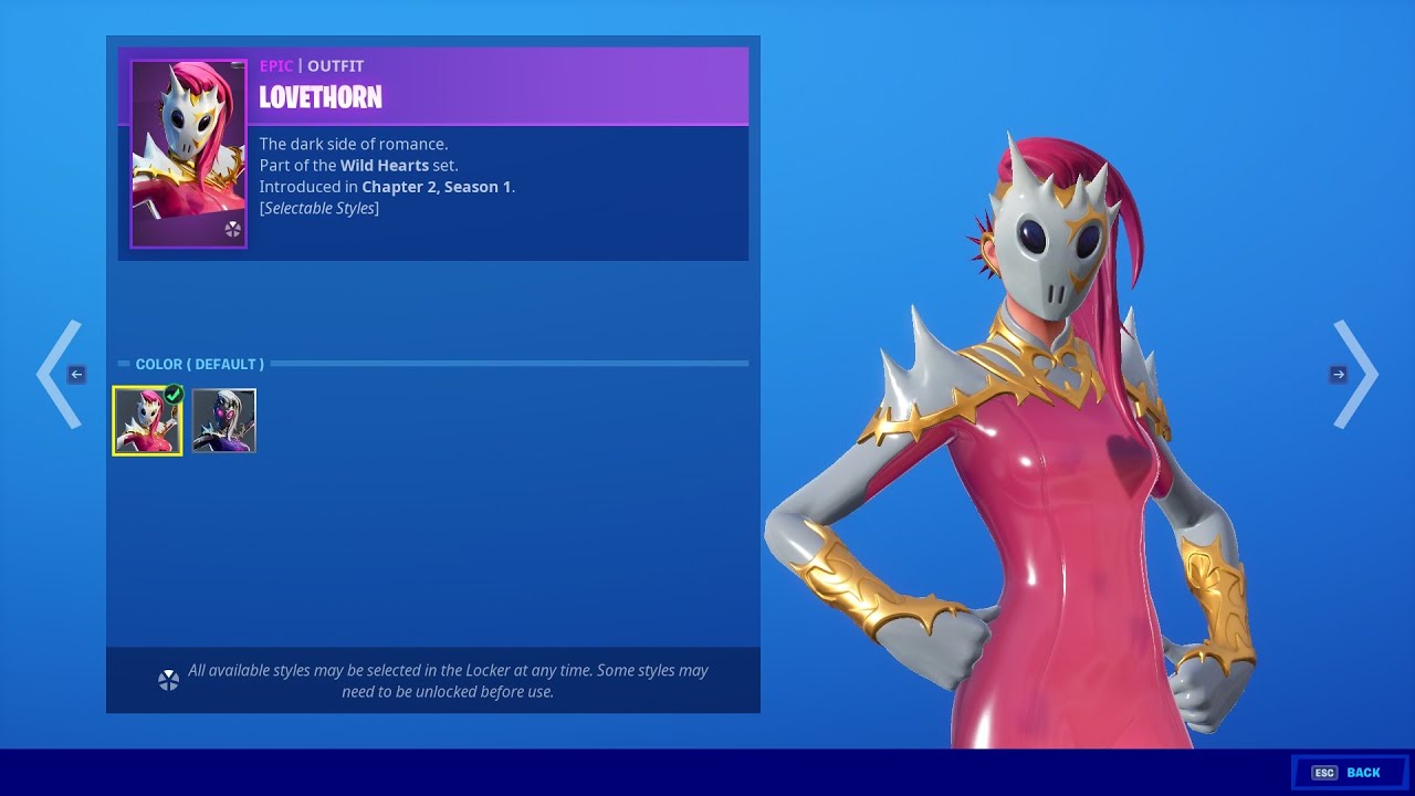 Lovethorn skin set - Fortnite Item Shop (2020-02-09)