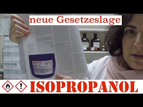 Isopropanol - Abgabe, neue Gesetzeslage.