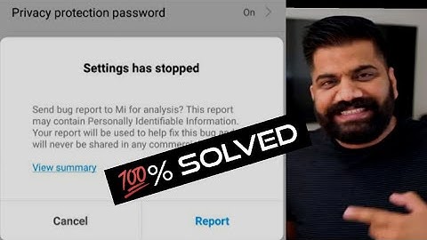 Password not changing, Settings has stopped working,, 100% solution Solve Bug Mi, Redmi 4,5,6,7,8