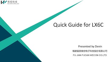 Training video-LX6C PLC Tutorial: Quick Guide