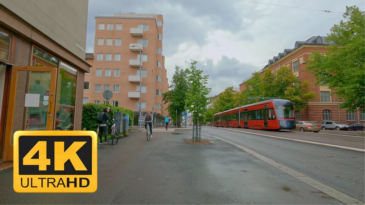 【4K】Bike Ride in Tampere City Centre YouTube