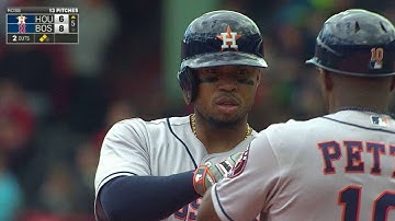 HOU@BOS: Valbuena plates two with ground-rule double