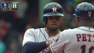 HOU@BOS: Valbuena plates two with ground-rule double