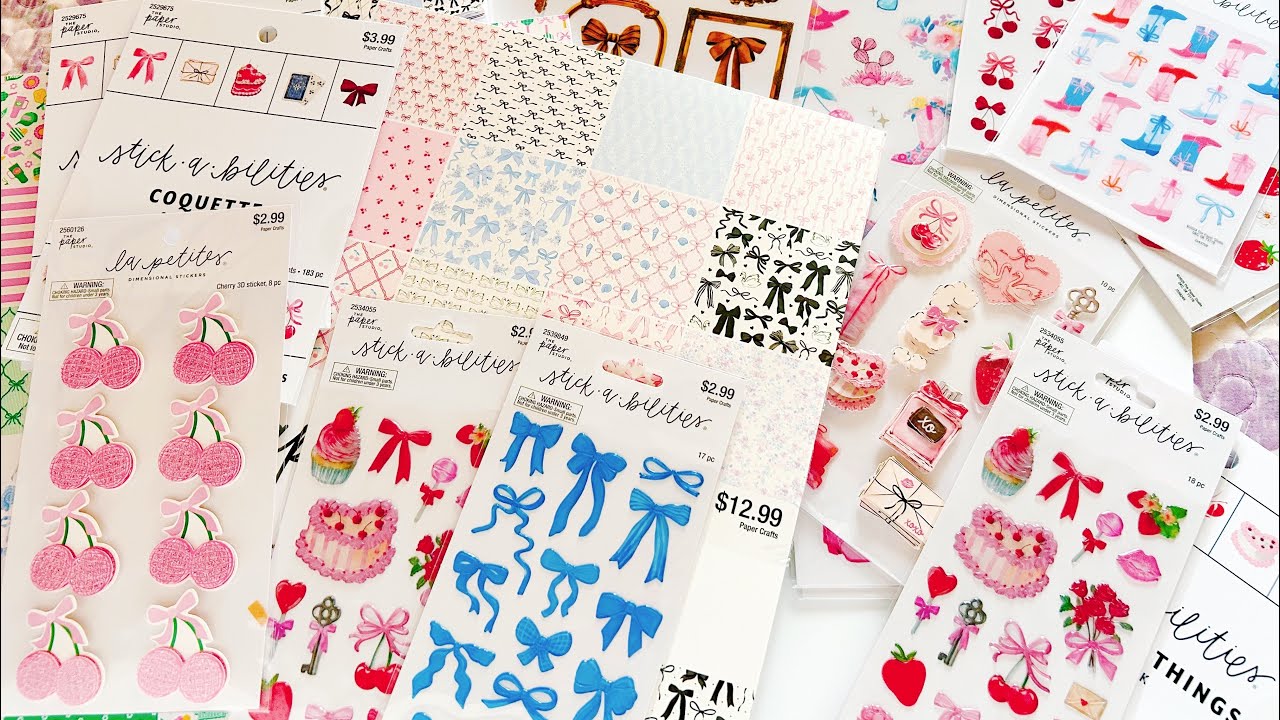 *NEW* Hobby Lobby Papercraft & Sticker Haul