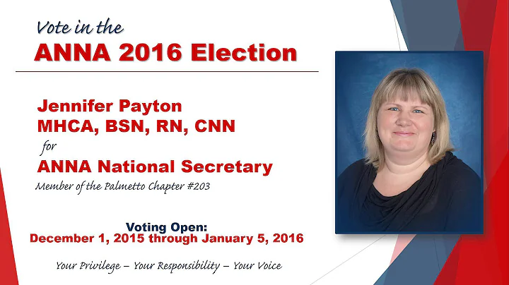 Jennifer Payton for National Secretary 2016
