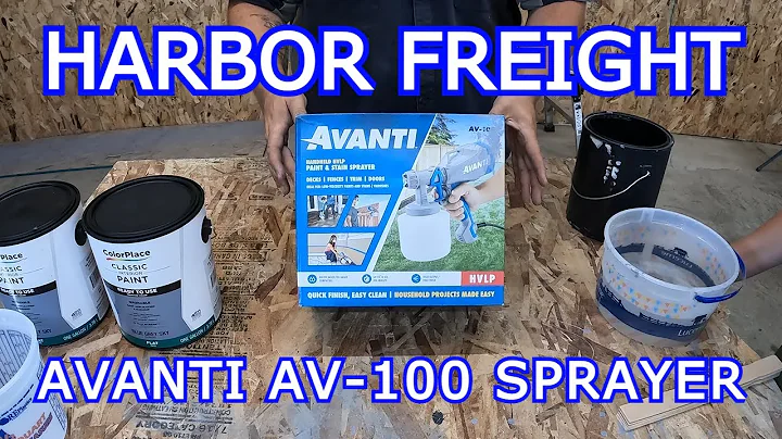 AVANTI! AV100 HVLP Sprayer Explanation - Harbor Freight - Garage Upgrade - Dad Life