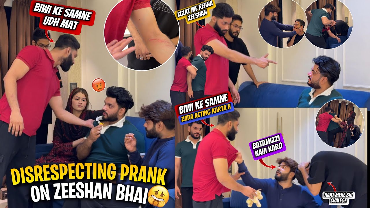 Disrespecting Prank On Zeeshan😰Biwi Ke Samne Zada Bolta hai | Bilal Hua Injured | AALTU FALTU |