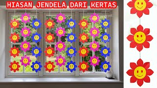 Easy Decoration Ideas / Ide Kreatif Membuat Hiasan Jendela Kelas dari Bahan Kertas