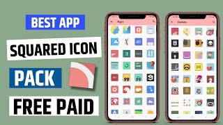 Best Free Squared Icon Pack App for Android screenshot 3
