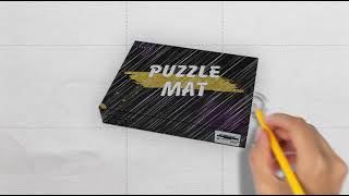 Neoprene Double-Sided Black & Khaki Puzzle Roll Mat | Puzzle Mat For Puzzle Lovers