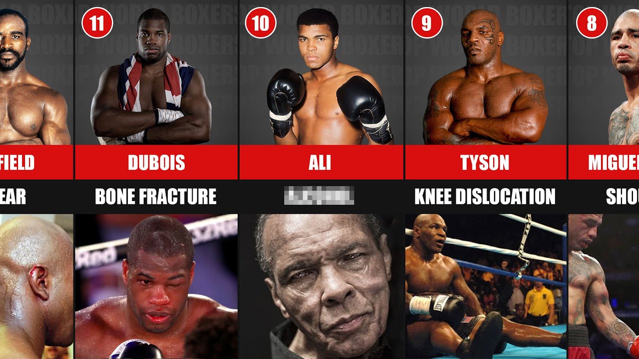 Legendary Boxers and their MOST Serious Injuries | Comparison - YouTube
