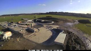 Timelapse of Skatepark build in Peacehaven UK (4 min edit)