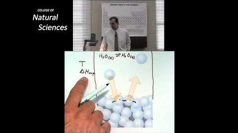 CH 302 Lecture 1 Part 7 Dr  Laude talks about Temperature as it relates to vapor pressure