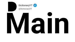 Main Antonyms Opposite Words