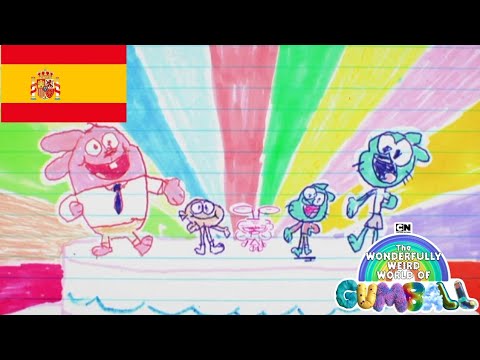 🎵Al vacío y sin mirar🎶 CANCIÓN EN CASTELLANO,ESPAÑA, El Maravillosamente extraño mundo de Gumball
