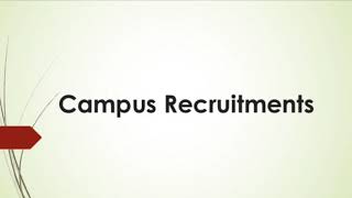 Campus Recruitment