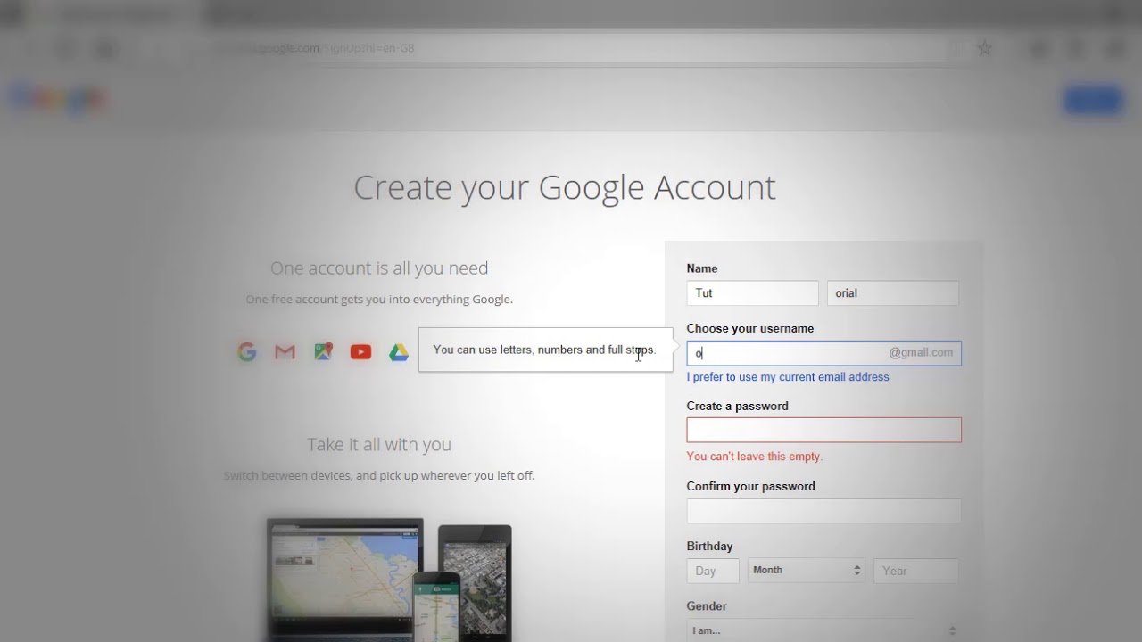 How to create a Gmail account 2018- AnSaDat - YouTube