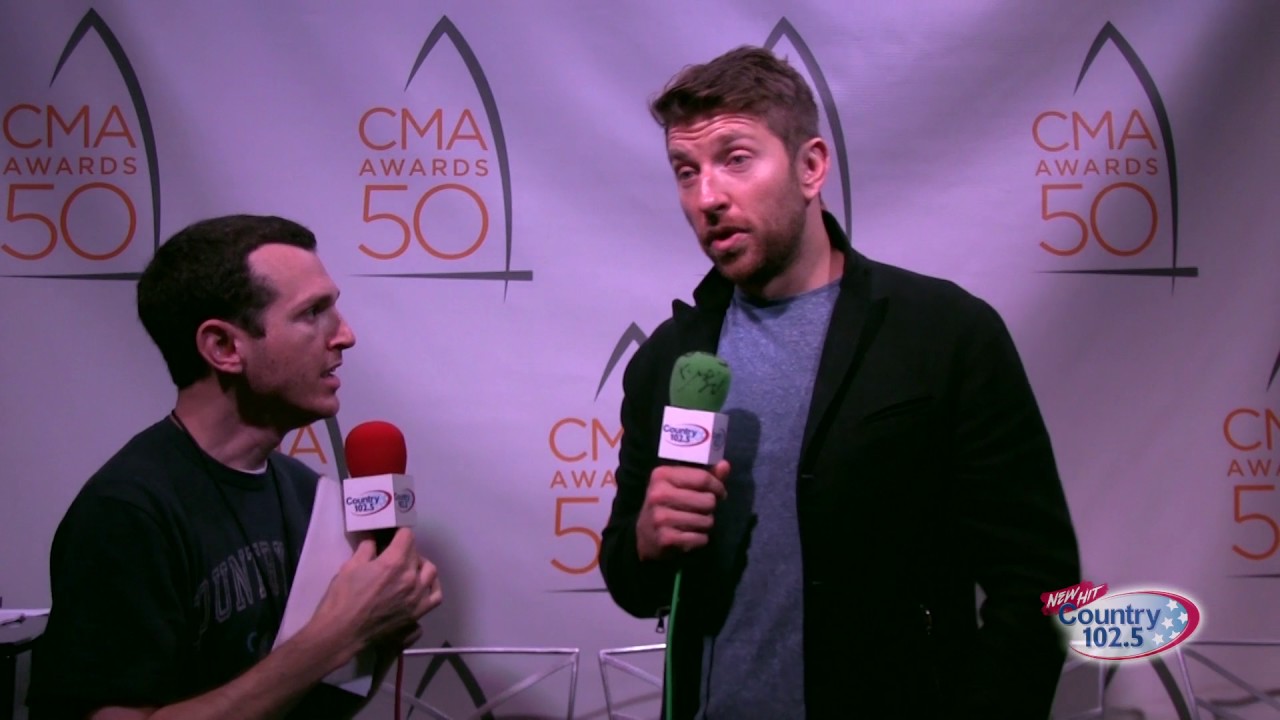The 50th Annual CMA Awards Broadcast Brett Eldredge Interview YouTube