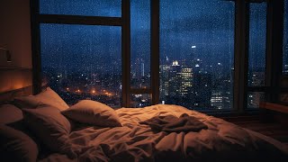 Relieve Stress So You Can Sleep immediately with Heavy Rain and Thunder on Window at Night | ASMR⛈️