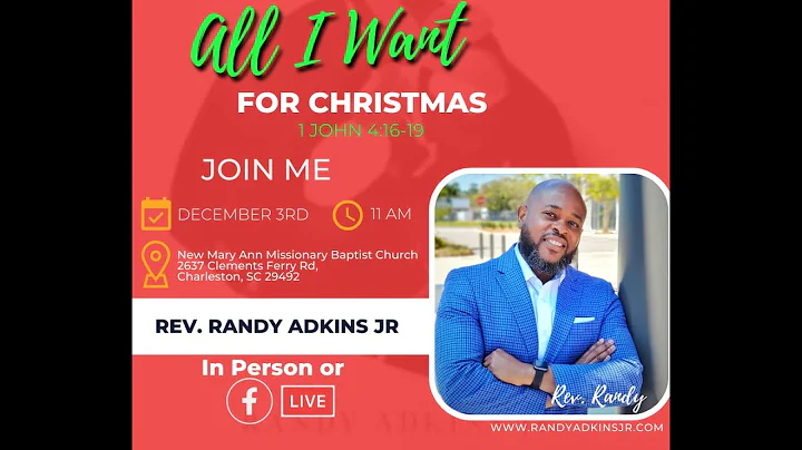 All I want for Christmas - Randy Adkins Jr.