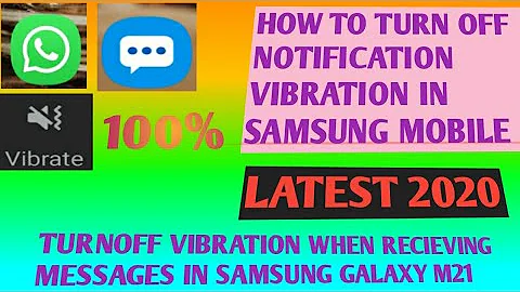 How to turn off vibration when receiving message in 2020||how to stop vibration when receiving texts