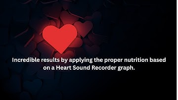 Incredible results by applying the proper nutrition based on a Heart Sound Recorder graph.